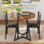 Ensemble de coin-repas en bois 3 pièces pour 2 avec chaises rembourrées et structure en acier-33269935-33269970-33269971