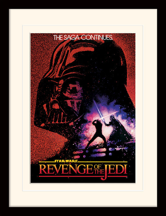Revenge Of The Jedi Framed Graphic Art Print Framed - Single Picture Frame Print