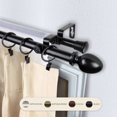 Emeka 13/16" Double Curtain Rod