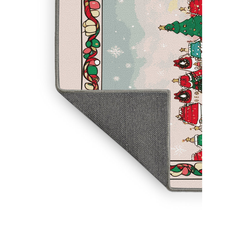 Tapis vacances de Noël The Holiday Aisle®, Rectangle 7 pi x 10 pi