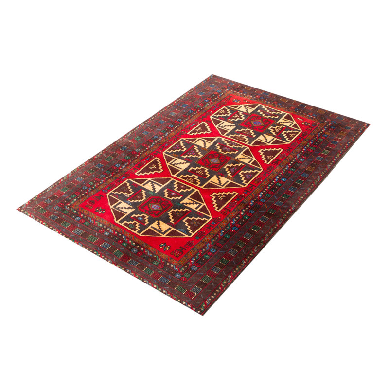 Teimani Red Rug 4'0" x 6'5"