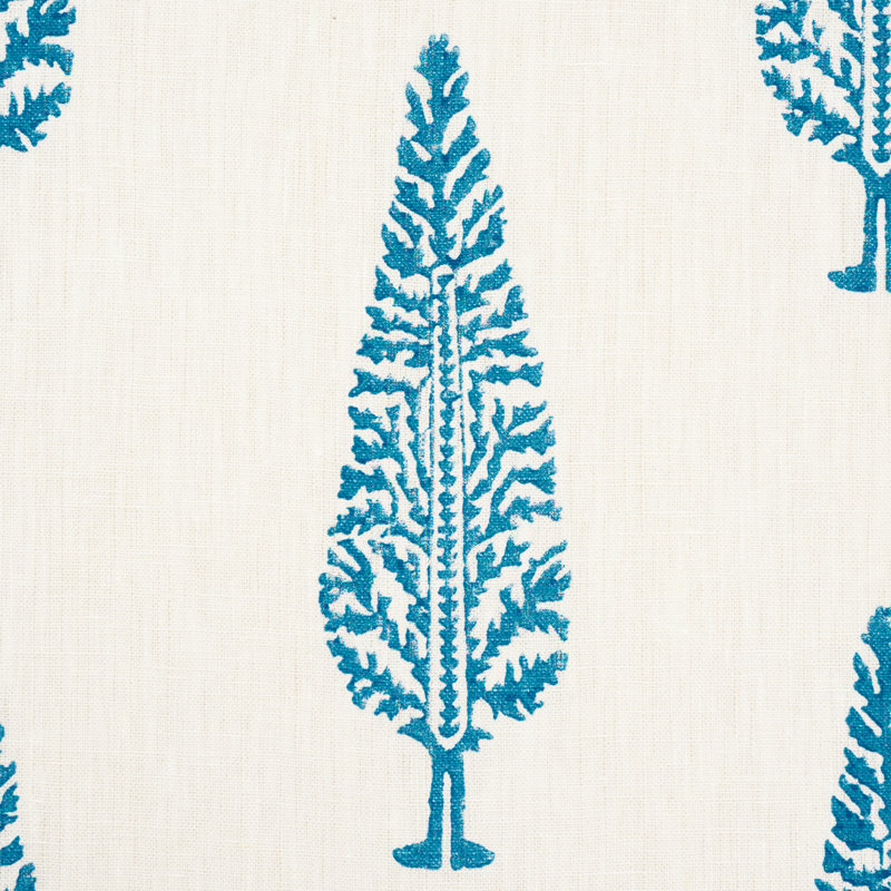Juniper Block Print Fabric, Blue