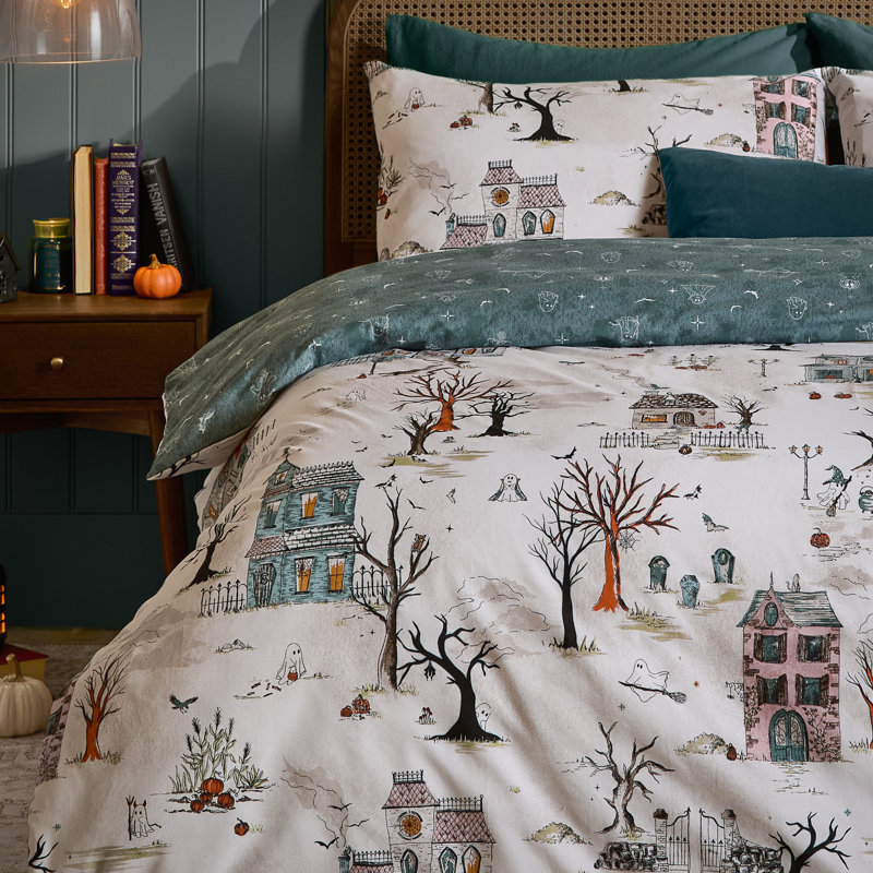 Ghost Town Abstract Duvet Cover Set, Super King Bed Duvet Cover + 2 Pillowcases