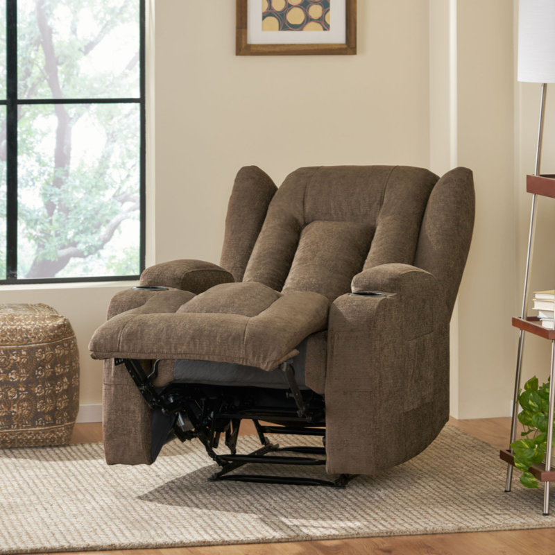 Fauteuil inclinable massant, Brun