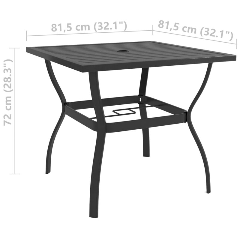 Aimur Square 2 - Person Dining Set, Gray