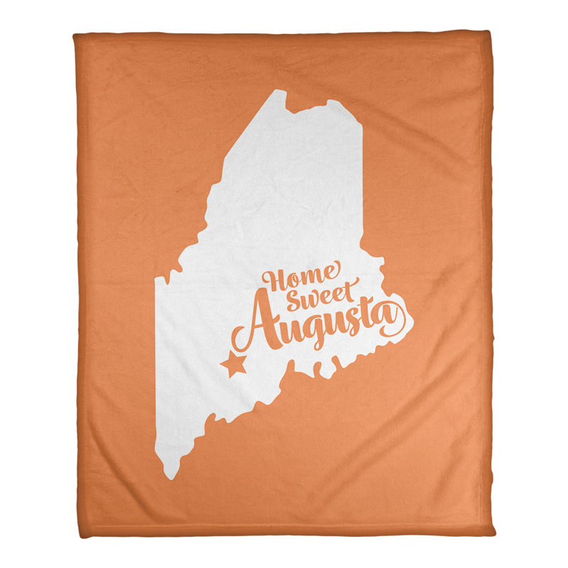 Couverture polaire aurora pour la maison, 30" x 40", Orange