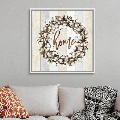 " Home Cotton Wreath " by Marla Rae