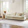 Silvia 102" Modern Storage Sofa With Lotus-Leaf Edge