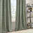 Plaid Rod Pocket and Back Tab Curtain Panel with Fleece Lining