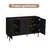 Modern Freestanding Storage Accent Cabinet with 3-Doors Sideboard Buffet for Living Room, Dining Room, Bedroom, and Entryway-1928500850