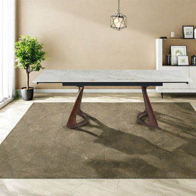 Tables de salle à manger extensibles (table seulement, sans chaises, complet avec plateau et pieds)