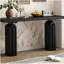 Console chic, élégante et luxueuse en placage d'acacia, convient au vestibule, au couloir, au salon, au vestibule, au couloir