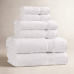 Oleg Heritage Egyptian Cotton Absorbent Luxury 6 Piece Bathroom Towel Set