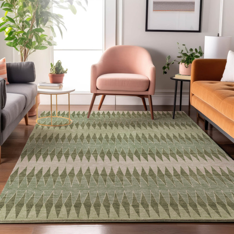 Tapis en aloès Prisco lavable à la machine de qualité supérieure, Rectangulaire 3 pi x 5 pi