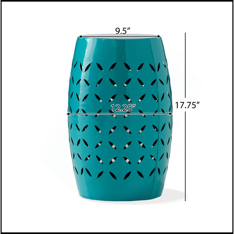 LILAC 12'' Weather-Resistant Patio Side Table, Perfect For Outdoor Relaxation And Decor, Teal