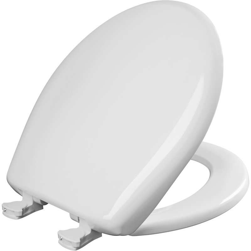 Round Toilet Seat and Lid, Euro White