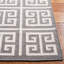Tapis géométrique ivoire en laine / coton tissé à la main Rodgers-1723628976