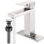 Robinet de salle de bain à fixation sur le comptoir 1 trou en acier inoxydable - avec ensemble de drain, débit 1,2 po, poignée à levier, soupape à disque en céramique pour lavabo, lavabo et lavabo en nickel brossé-121598681