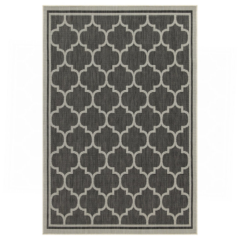 Tapis anthracite intérieur / extérieur, Tapis de couloir 2 pi 7 po x 7 pi 3 po