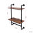 Farmhouse Kitchen Bar Shelf, DIY Bookshelf Unit Hanging Wall Shelves for Bedroom