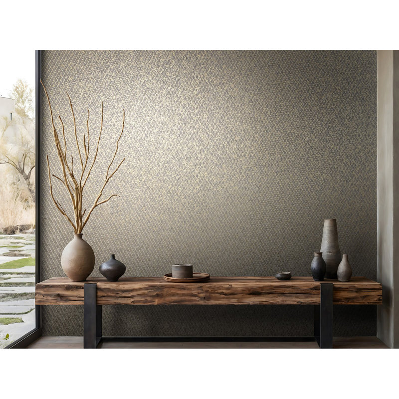 Galerie Odyssey Geometric Diamond Wallpaper, Gold