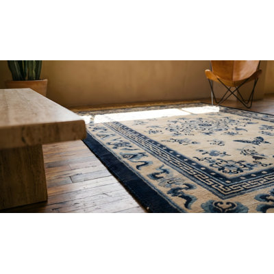 Tapis chinois antique en soie noué