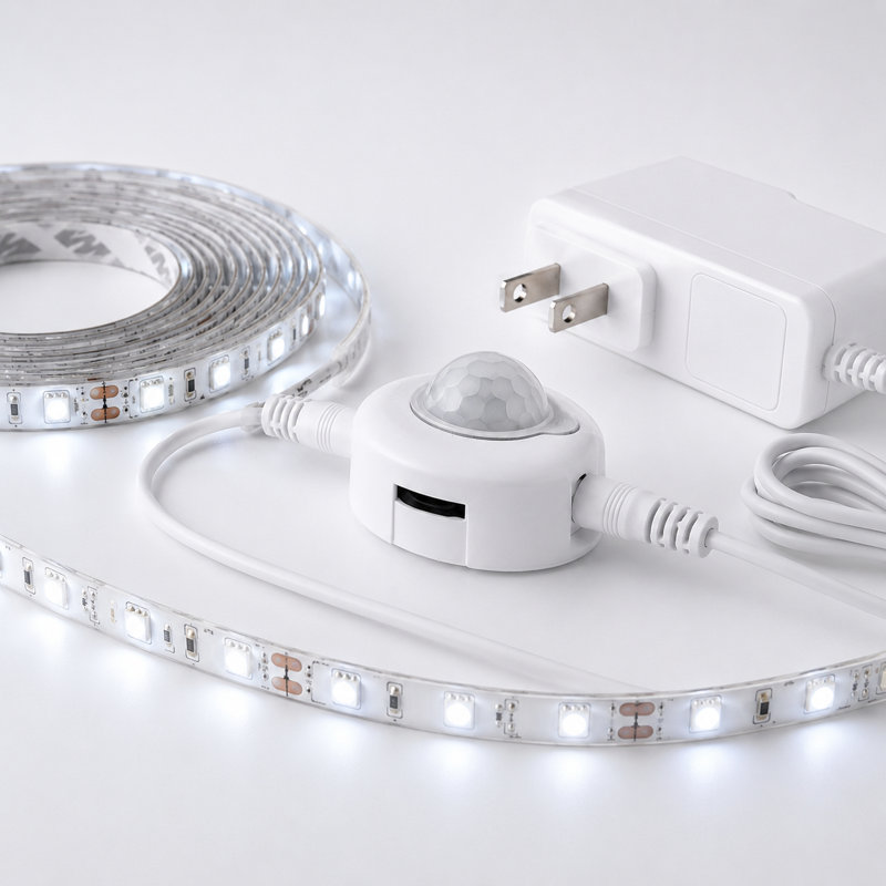 Bande de lumière DEL 16 lumières à mouvement activé 300 lumières 6000K, 16ft
