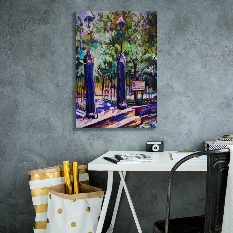  «New Orleans Jakson Square Gate» par ADEL, art mural sur toile, 18 po x 26 po, H 26 po x l 18 po