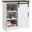 Buffet armoire café avec porte de grange coulissante