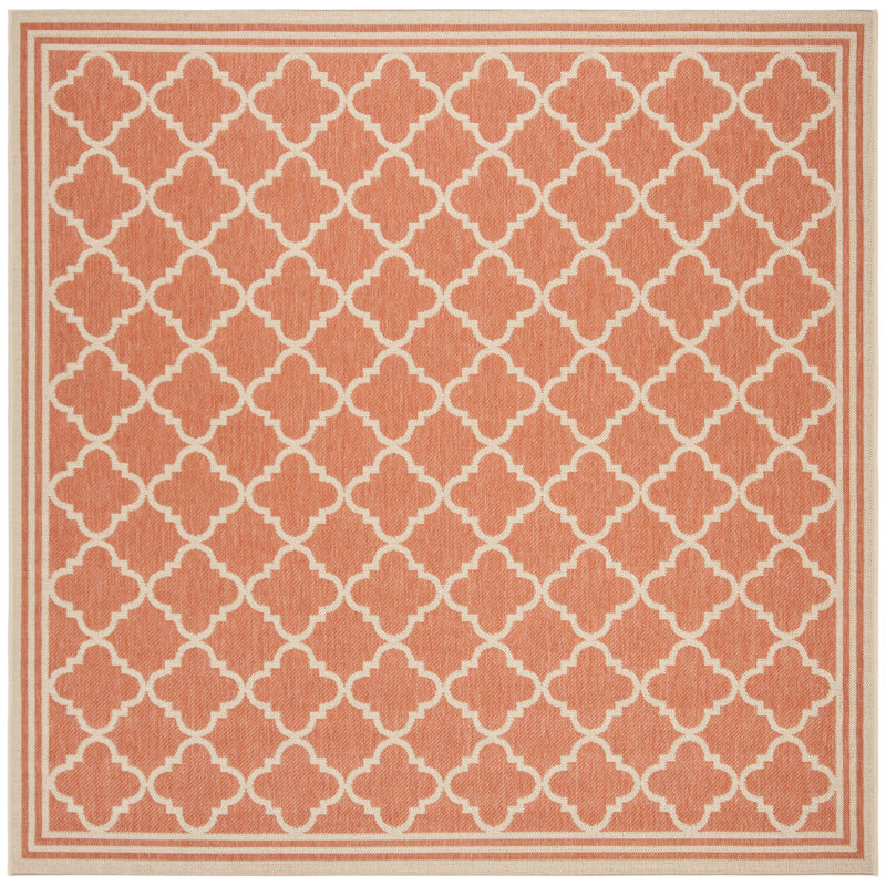Adler Performance Geometric Indoor/Outdoor Area Rug, Square 8'
