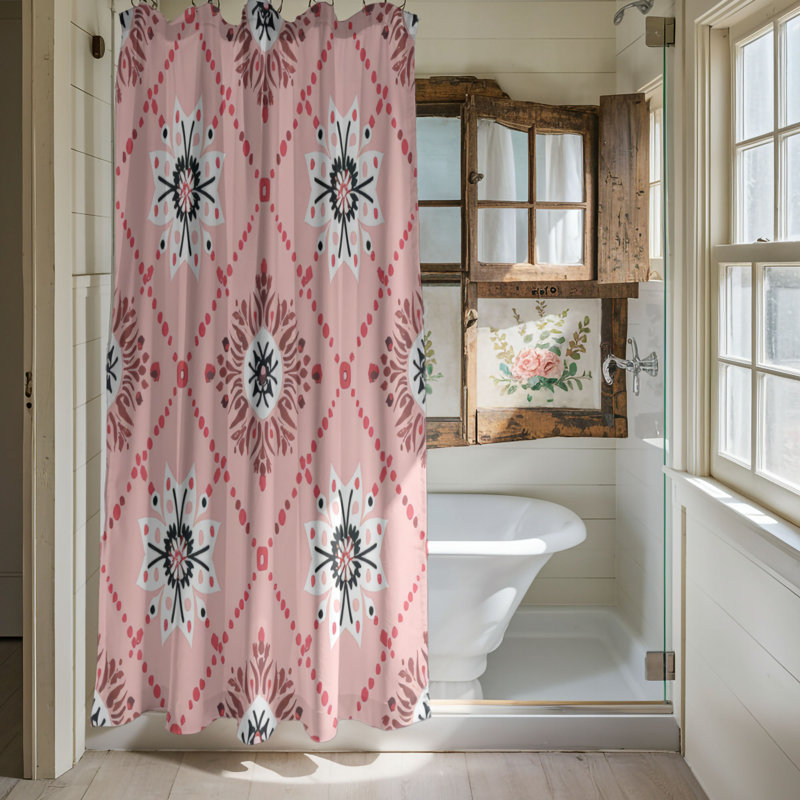 Bohemian Vibes - Rideau de douche Premium, H 74 po x l 71 po