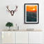 Sunset over Tokyo - Picture Frame Graphic Art Print-56921304-56921305