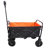 Mini Folding Wagon Garden Shopping Beach Cart (Black+Yellow)
