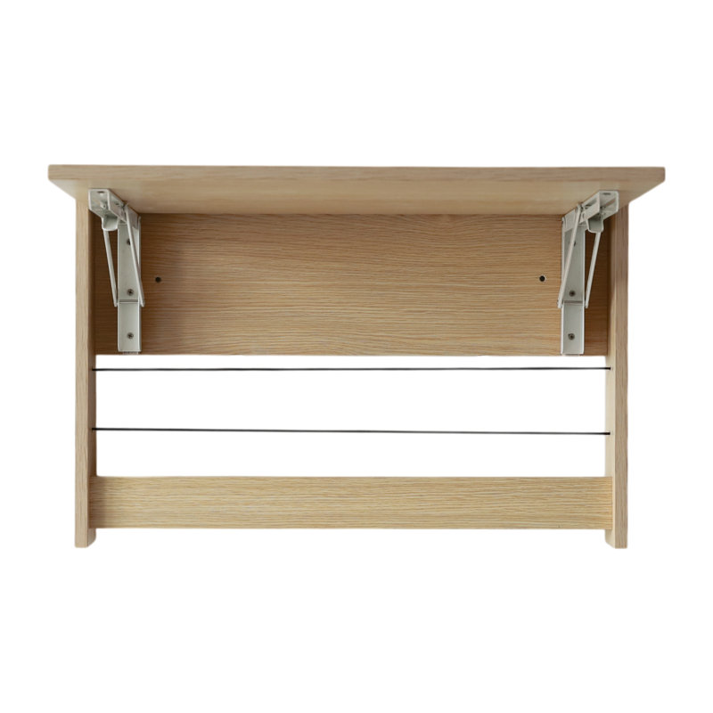 Bureau mural pliant avec rangement pour livres