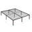 Heavy Duty Metal Bed Frame With Quick Assembly, No Noise, And Reinforced Steel Slats For Maximum Support And Storage