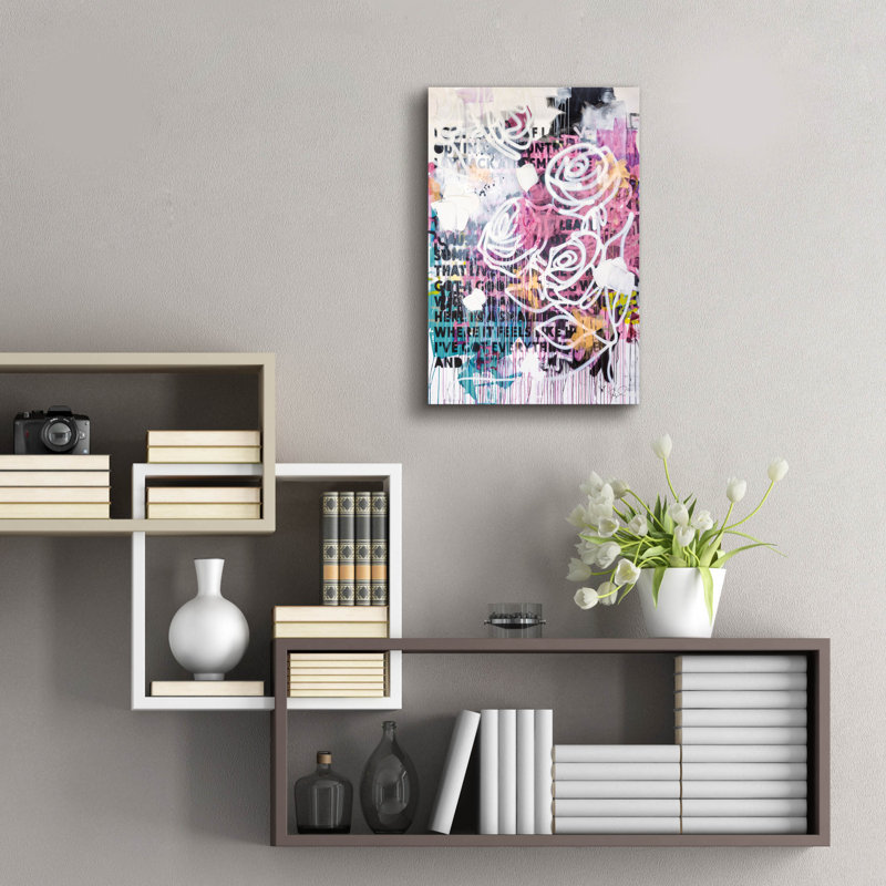 Art mural en verre épique «Ive Got Everything V2 Pink» par Kent Youngstrom Epic Art, 16 po x 24 po, H 24 po x l 16 po