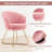 Focht Upholstered Papasan Chair with Gold Metal Legs-1761616777