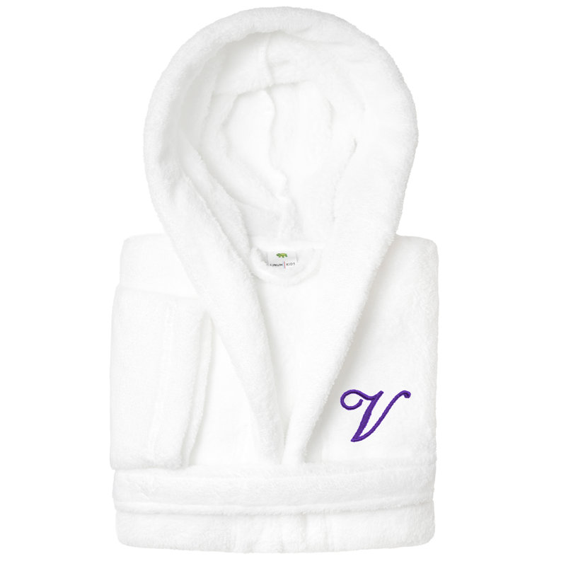 Peignoir à capuche double 100% polyester personnalisé, M, V