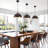 Farmhouse Pendant Light, Modern Pendant Lights Kitchen Island, Adjustable Height Dome Pendant Lights Fixtures.(Bronze/3 Pack)-1849525101-1849525103