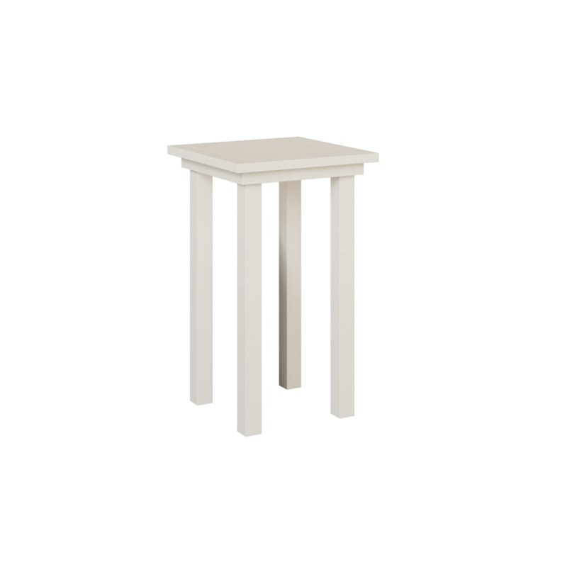Vida End Table, Matte White