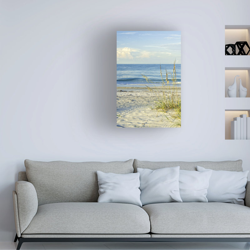 Art mural sur toile tendue - Mary Lou Johnson «Sing the Beach 2» pour décoration de salon, de chambre à coucher ou de bureau - 30 x 47