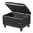 Faux Leather Storage Ottoman Bench With Wooden Legs-1001940640