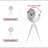 Analogue Battery Tabletop Clock White