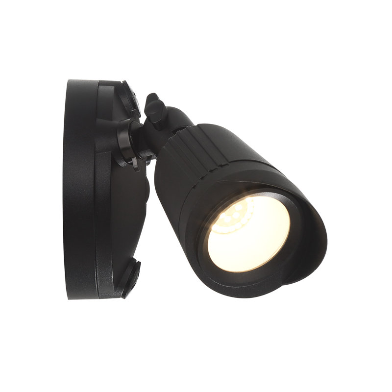 Black Dual Head LED Outdoor Security Flood Light