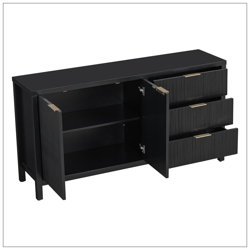 Buffet pour le salon, Noir