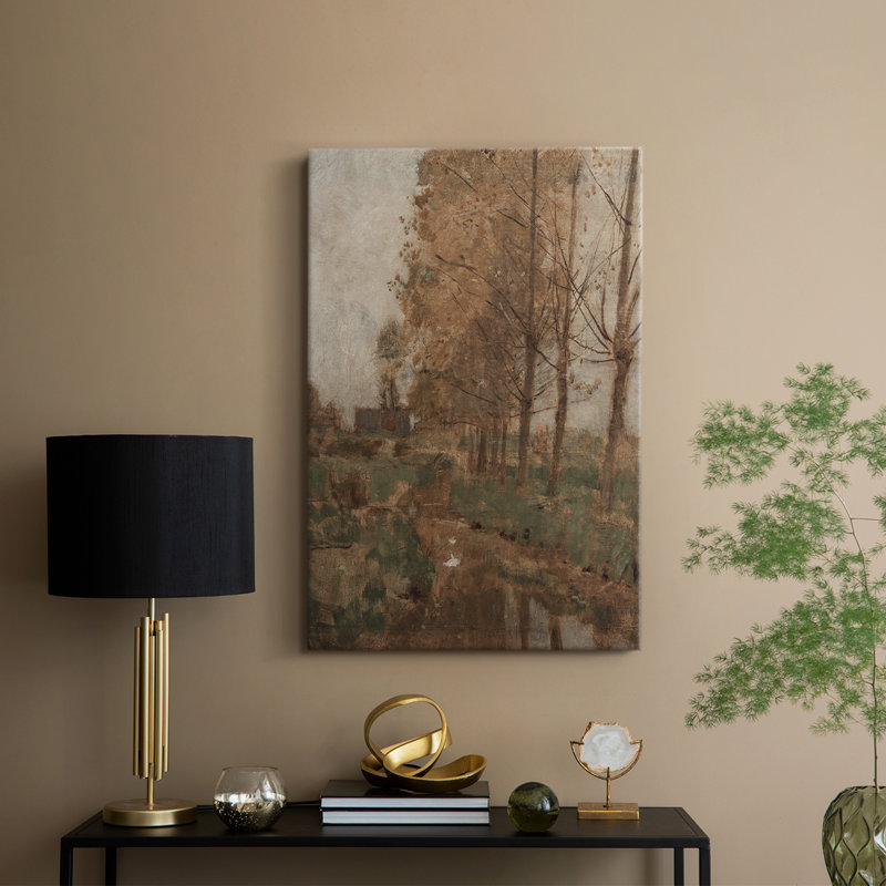 Paysage rétro CLxxi - galerie Cavas, H 18 po x l 12 po
