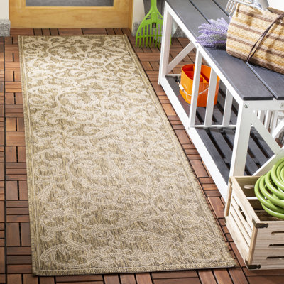 Carolino Performance Oriental Indoor/Outdoor Area Rug