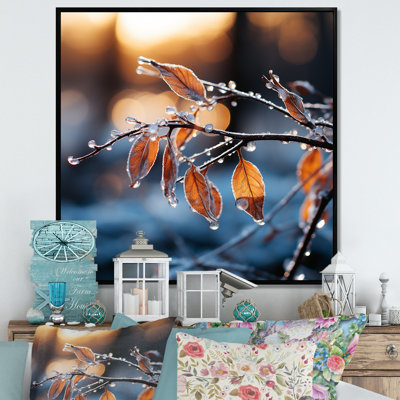 Frosted Leaves Winter Serenade II - Fruits Wall Art