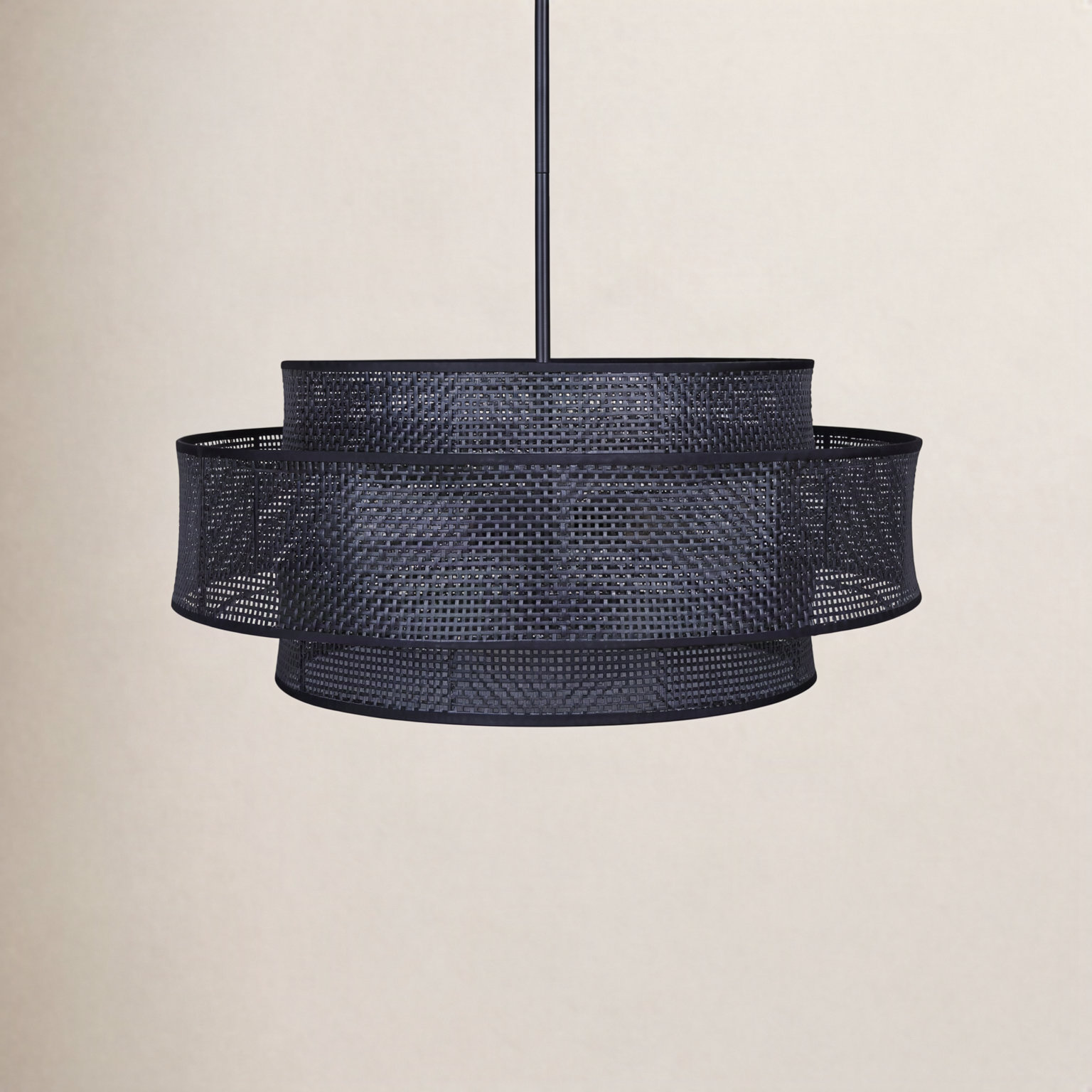 Dominique 3-Light Chandelier, Black