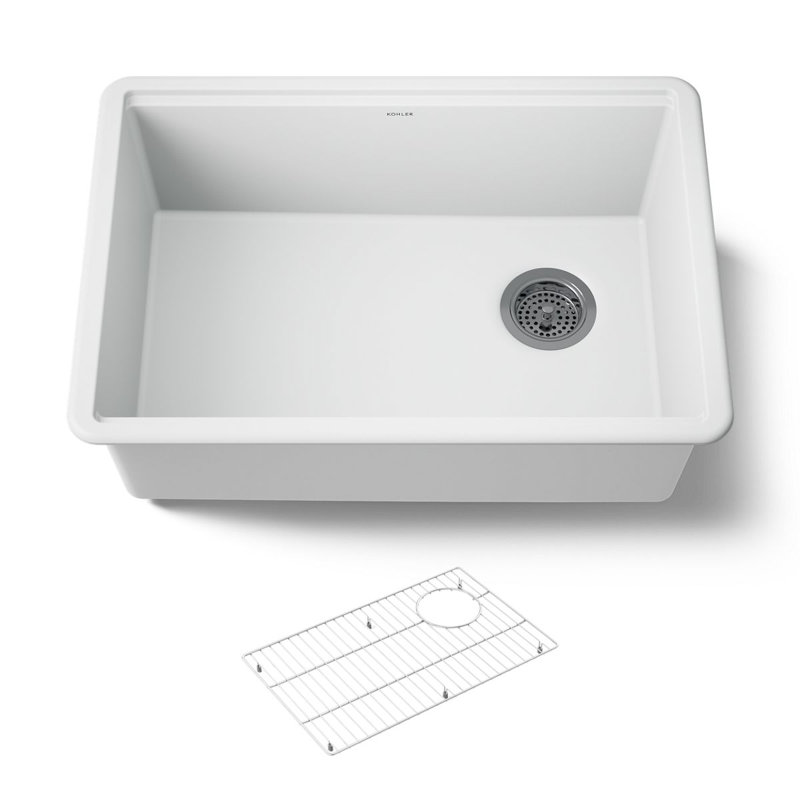 Billings Undermount Single-Bowl Kitchen Sink, White